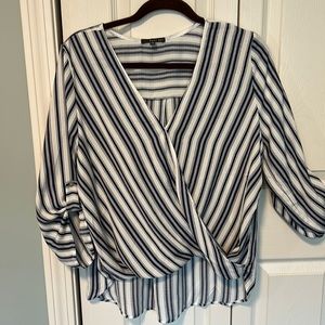 West Kei Allan Surplice Rolltab High Low top